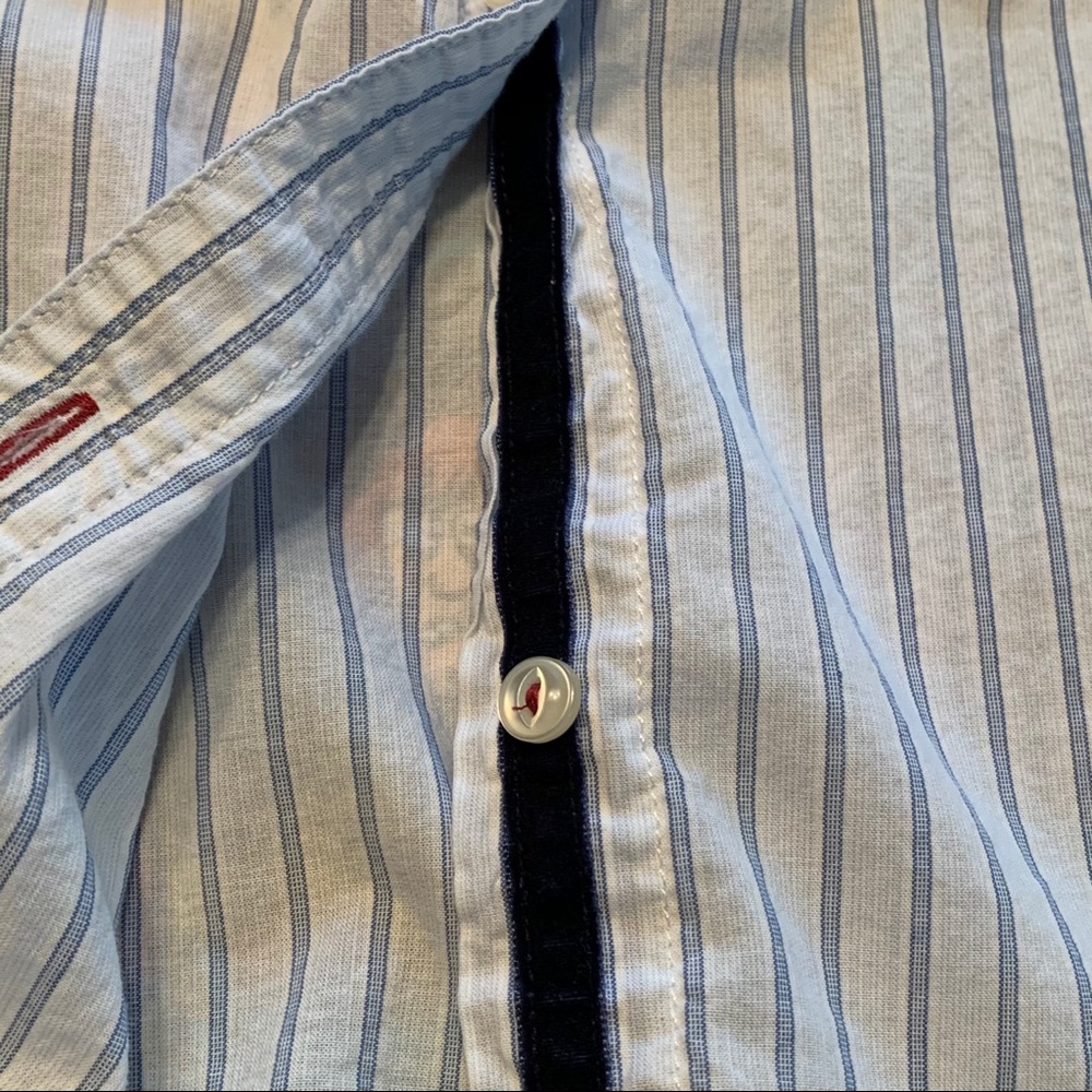 Chaps Long Sleeve Button Down Collared Shirt Sz M - image 6